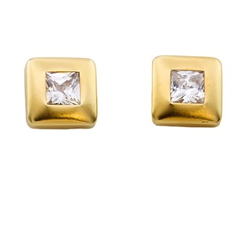 9ct gold Cubic Zirconia Stud Earrings